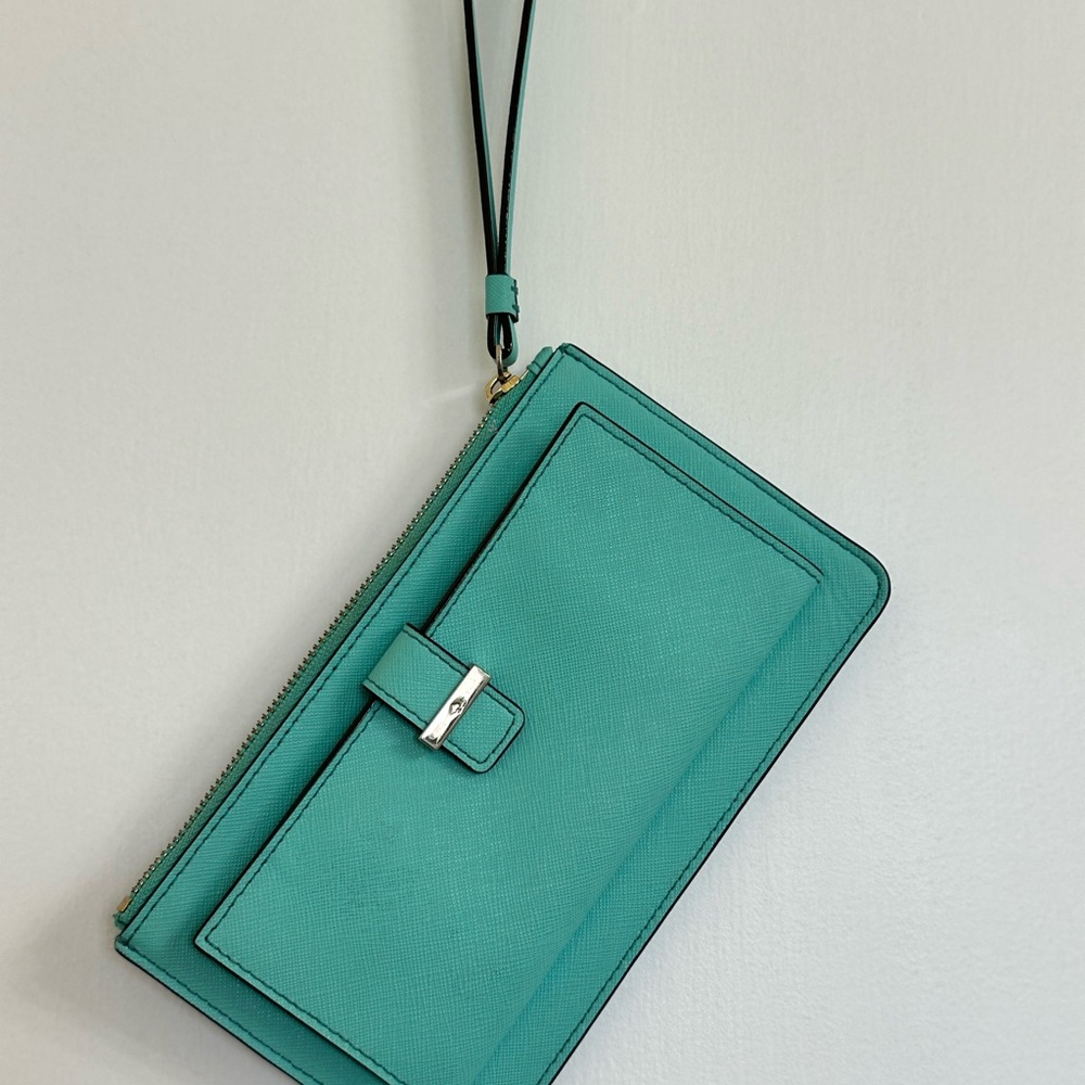 Kate Spade Turquoise Wristlet Clutch